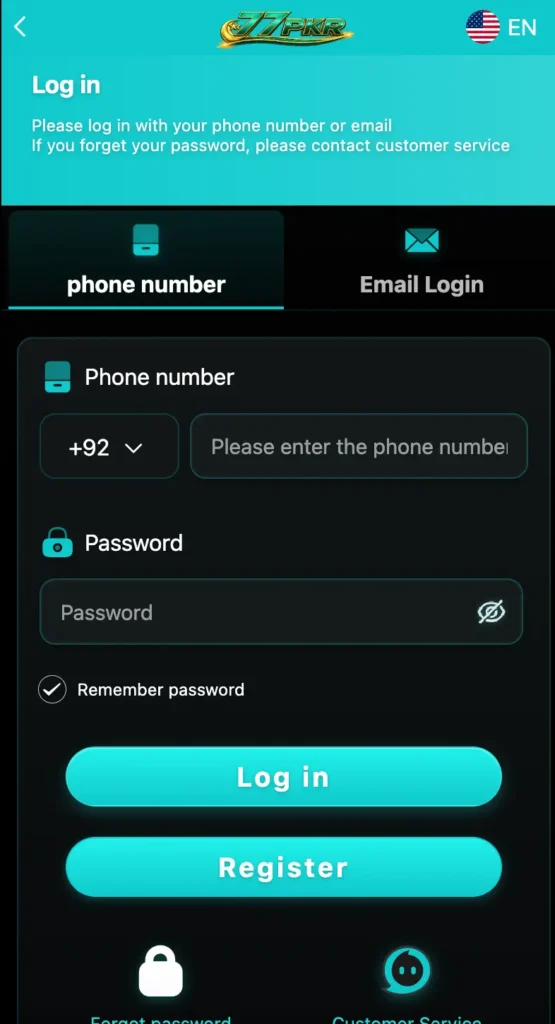 77pkr game register